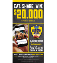 4 Burger Route Posters (12x24)