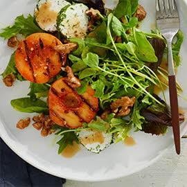 Sweet Heat Peach and Goat Cheese Salad Sweet Heat Peach and Goat Cheese Salad