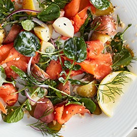 Smoked Salmon Salad With Creamy Dill Ranch Smoked Salmon Salad With Creamy Dill Ranch