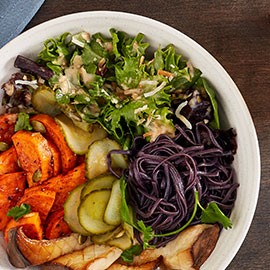 Roasted Sweet Potato & Black Soba Noodle Bowl Roasted Sweet Potato & Black Soba Noodle Bowl