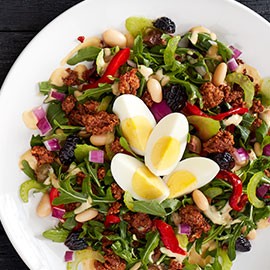 Chorizo And White Bean Chopped Salad Chorizo And White Bean Chopped Salad