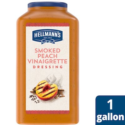 Hellmann's® Smoked Peach Vinaigrette - I’m constantly looking for new flavor combinations like the Hellmann's® Smoked Peach Vinaigrette (4 x 1 gal) to keep my salads fresh and exciting.