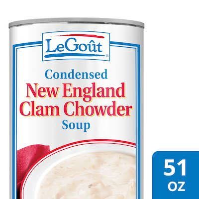 LeGout® New England Clam Chowder Canned Soup 12 x 50 oz