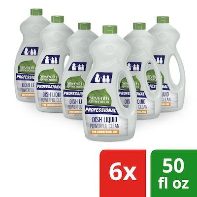 Seventh Generation® Professional Dish Liquid Refill 50 oz x 6 - 