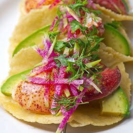 Lobster Tacos with Cotija Lime Mayonnaise
